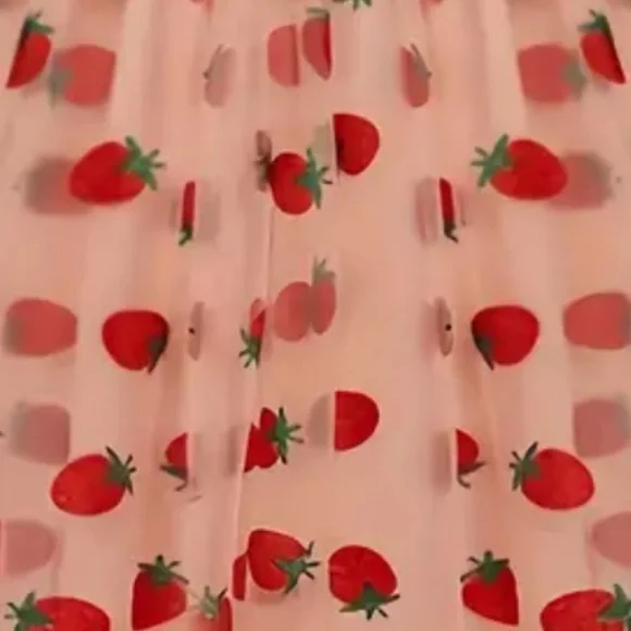 COPY - STRAWBERRY Tulle Sparkles! Pink Ruffles Fairy Tale Dress Kawaii Celebrat… - Picture 7 of 7